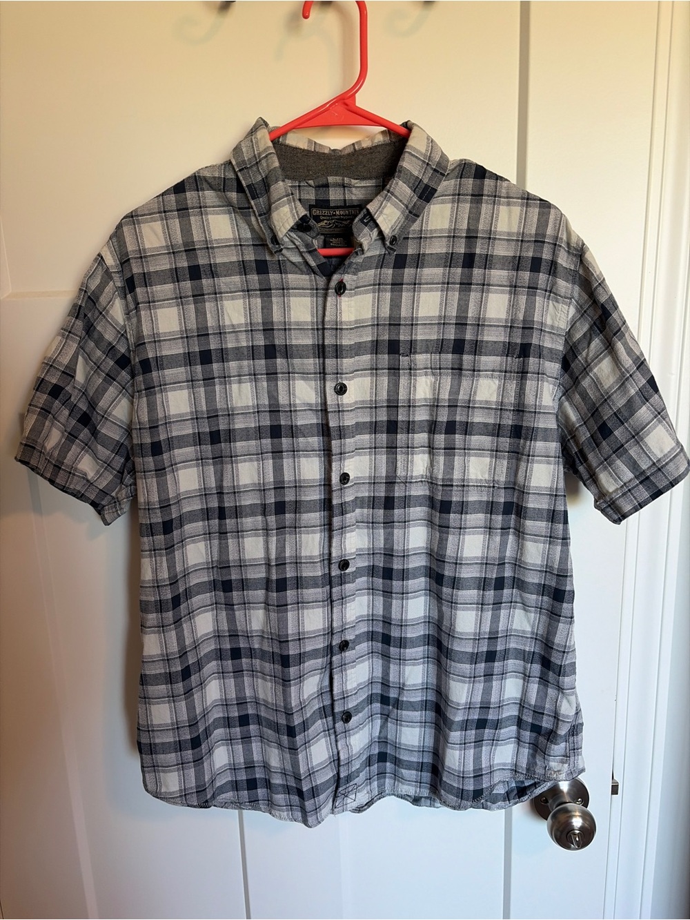 Grizzly Mountain Men’s Short Sleeve Flannel shirt 100% Cotton